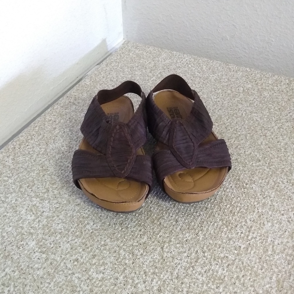 Kalso Enraptured Fabric Slingback Sandals.